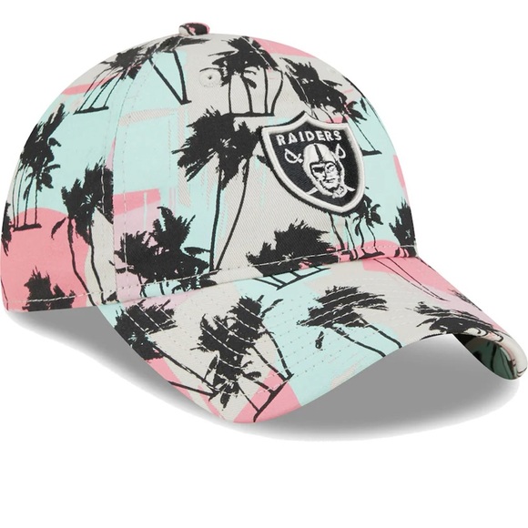 New Era Accessories - New Women’s New Era Las Vegas Raiders cream retro beachin 9Twenty adjustable cap